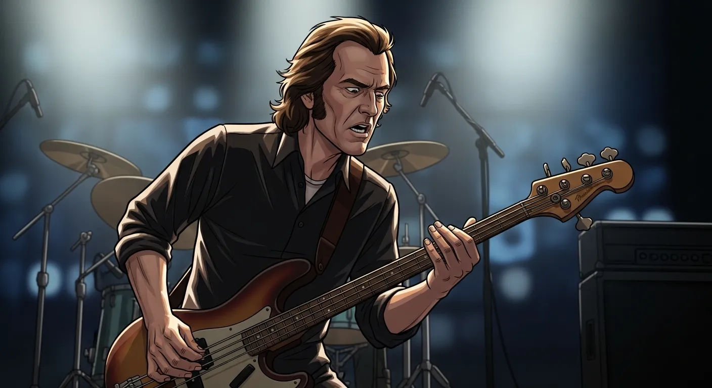 John mcvie performing with Fleetwood Mac
