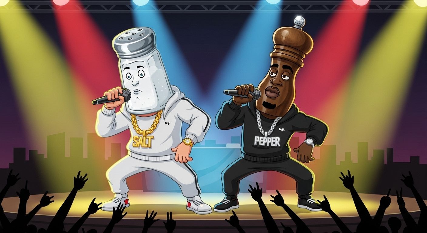 Salt Pepper Rappers Iconic Pair