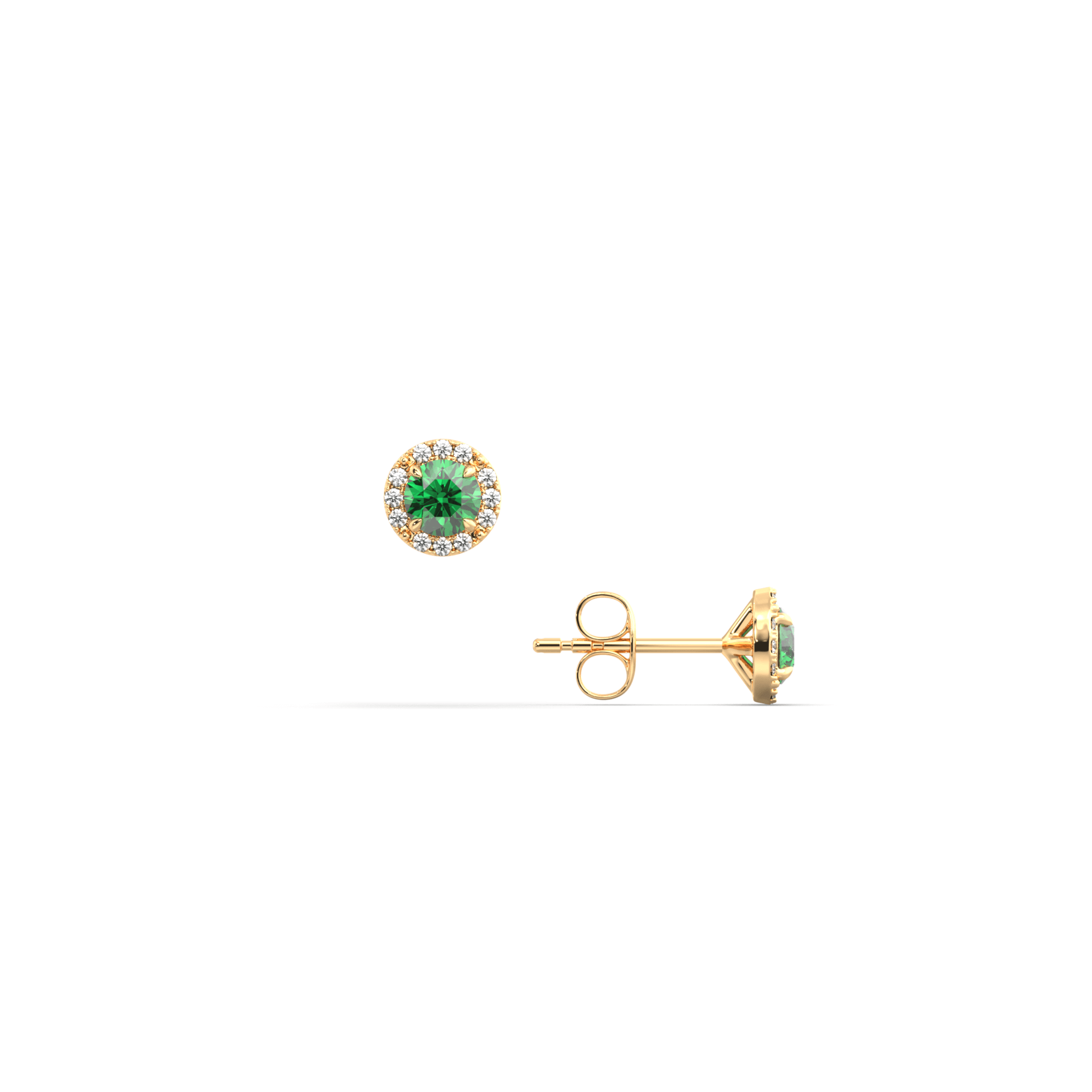 Dazzling Brilliant Cut Stud Earrings