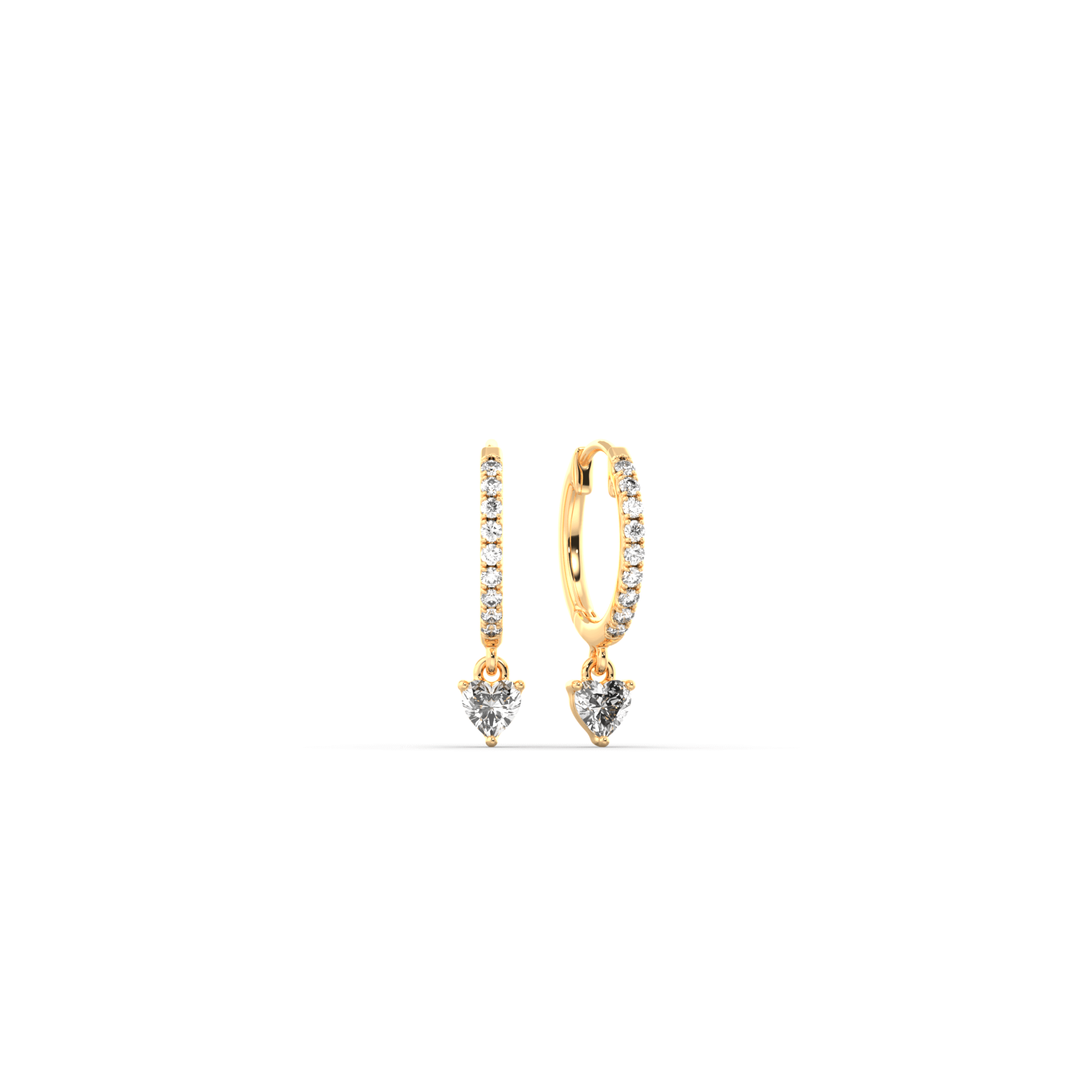 Little Heart Diamond Earrings