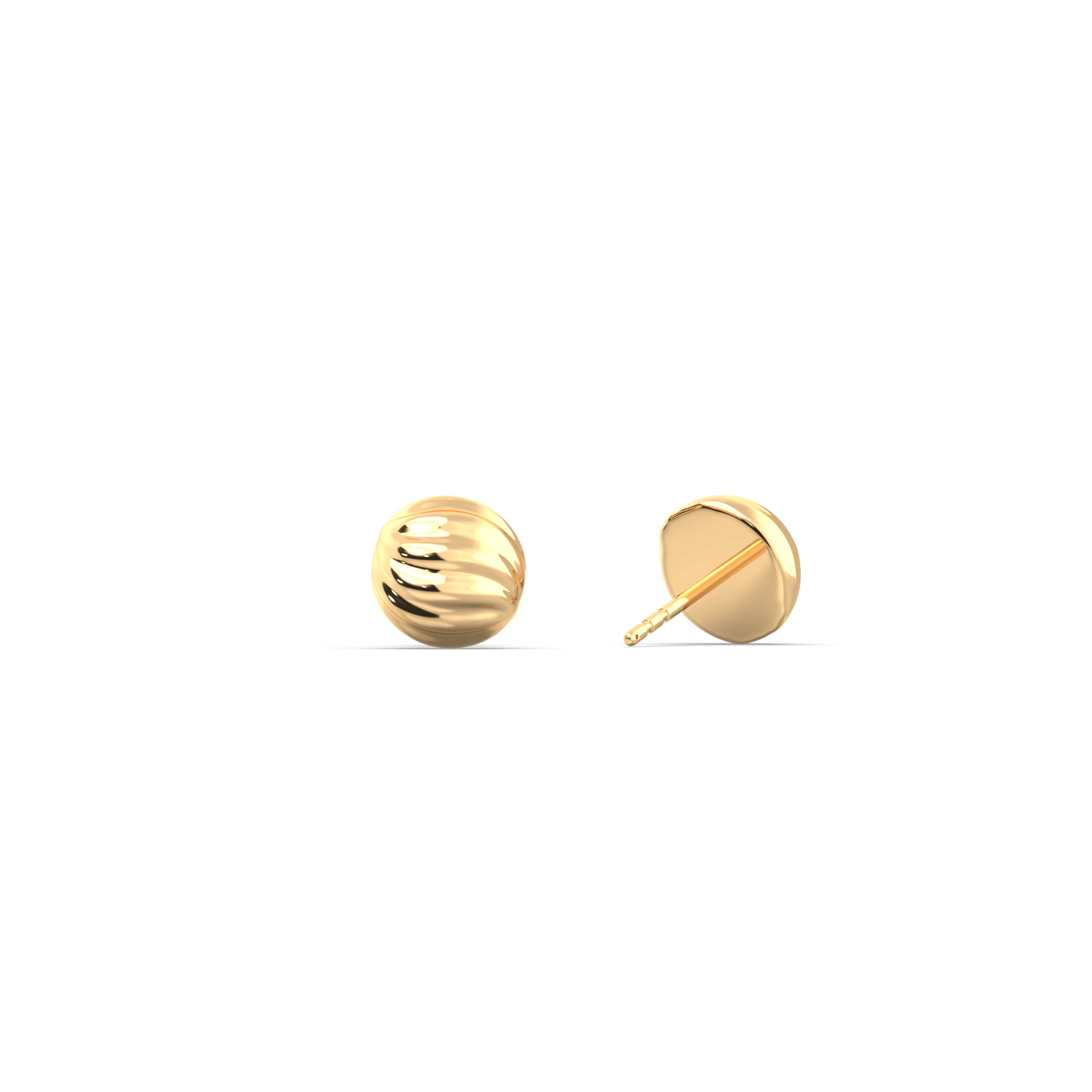 Ocean Wave Cut Stud Earrings