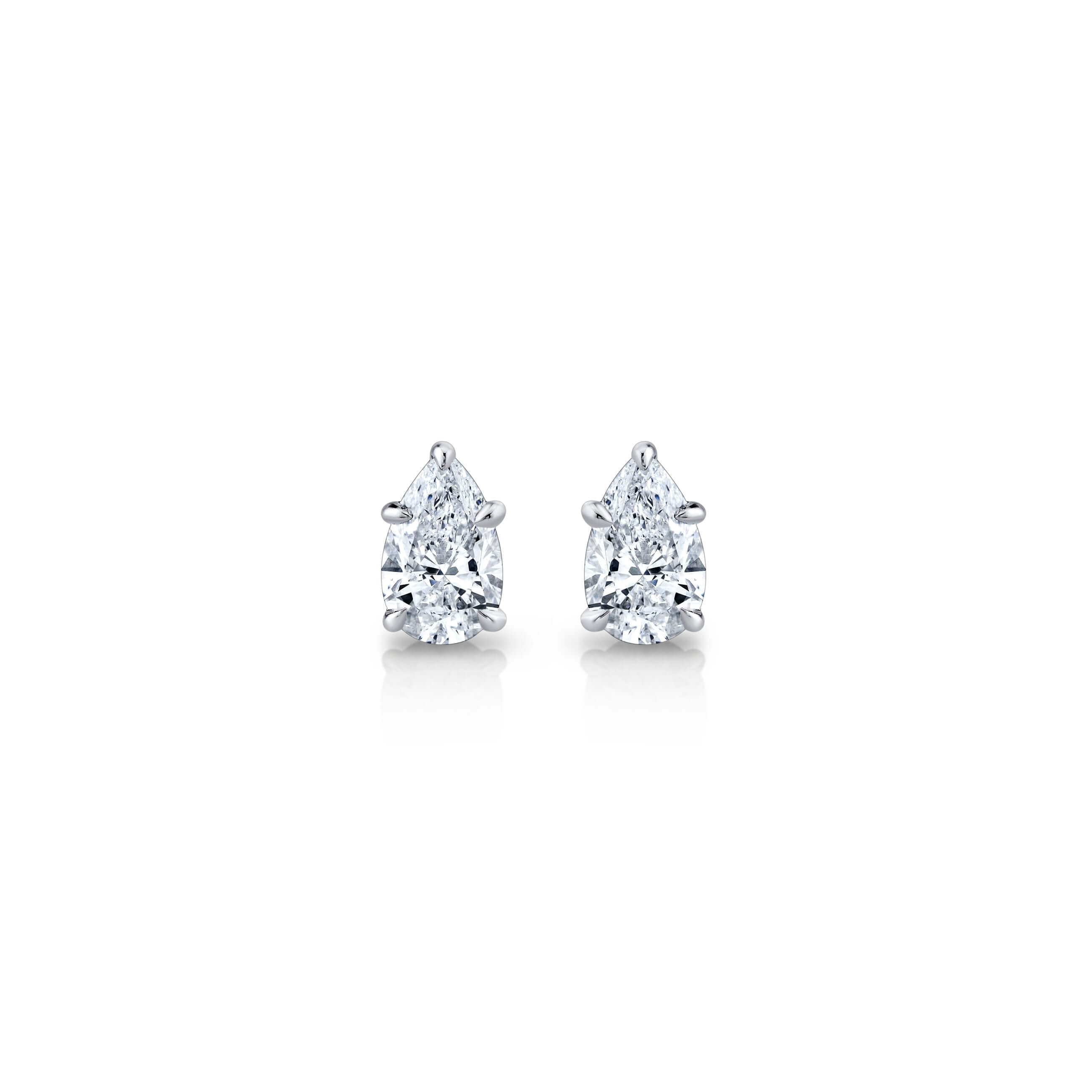 Pear Teardrop  Diamond Earrings