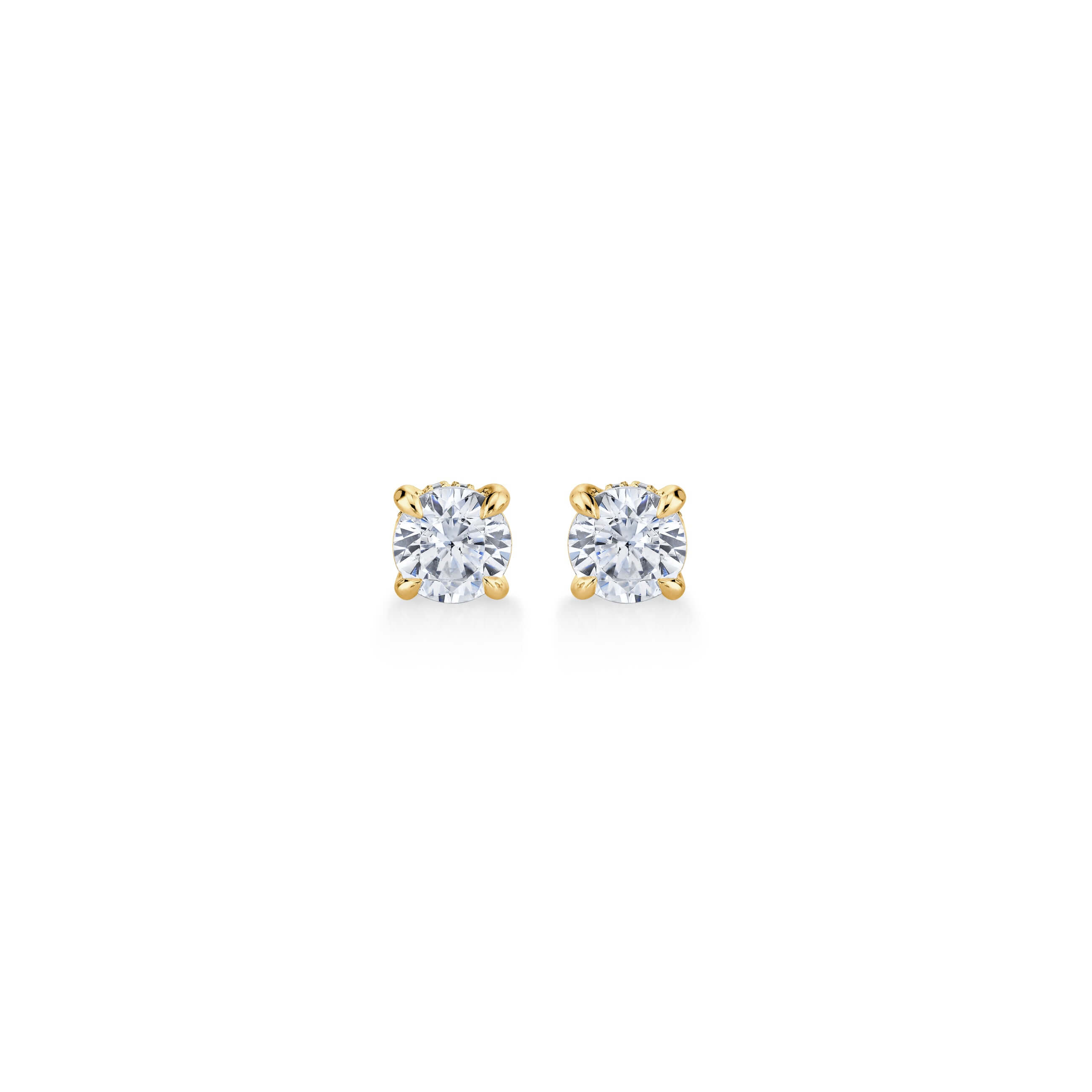 1.10 CT Solitaire Diamond Earring