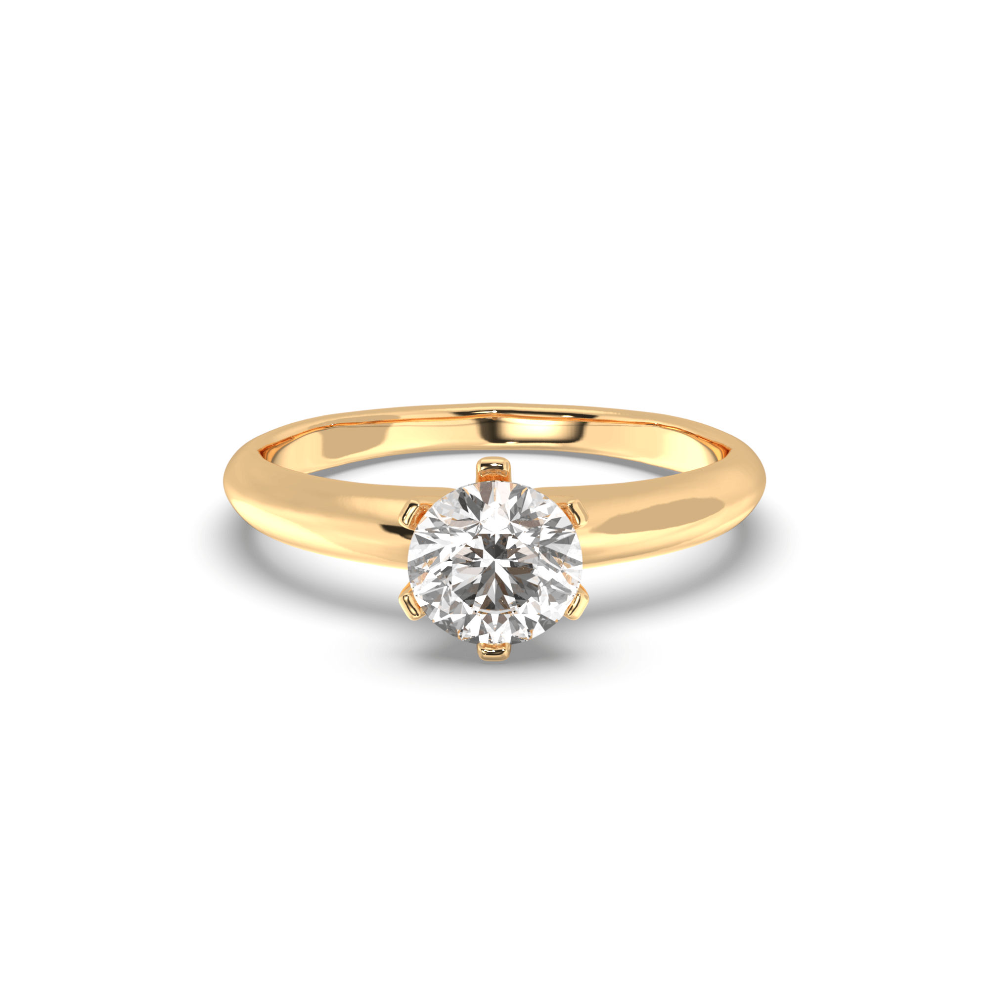 Elyora's  V Round Brilliant Engagement Ring