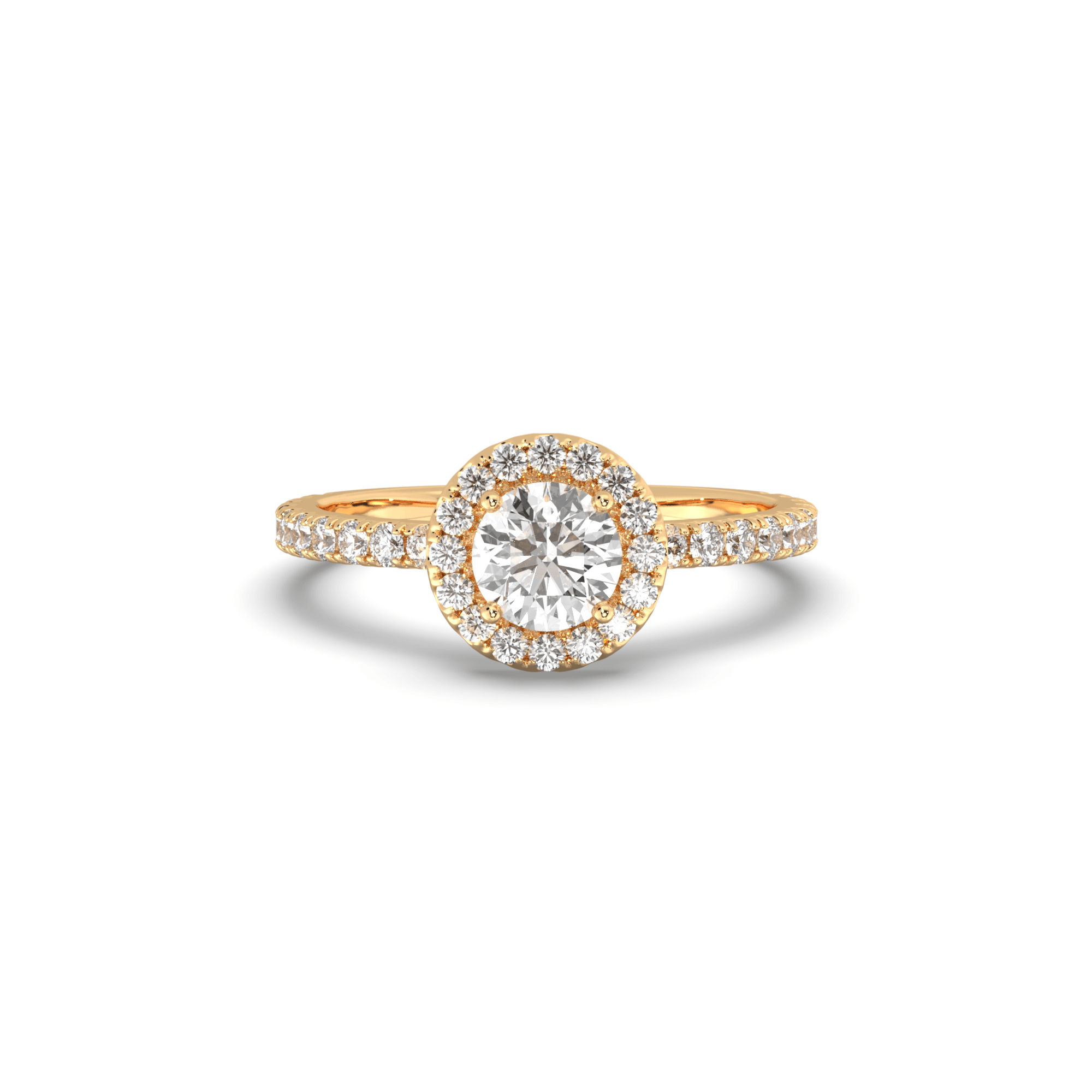 The Halo Round Brilliant Engagement Ring