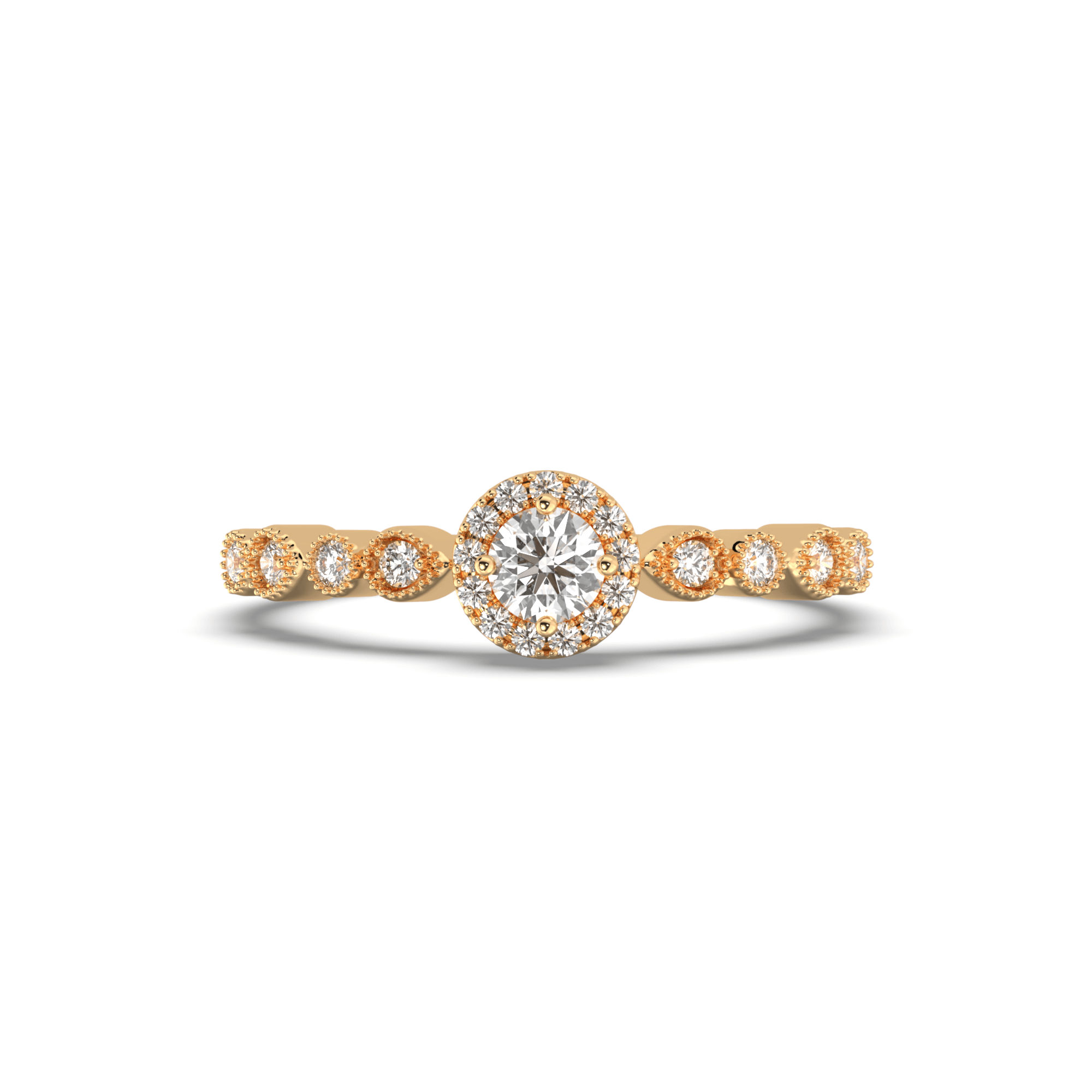 Halo-Style Engagement Ring