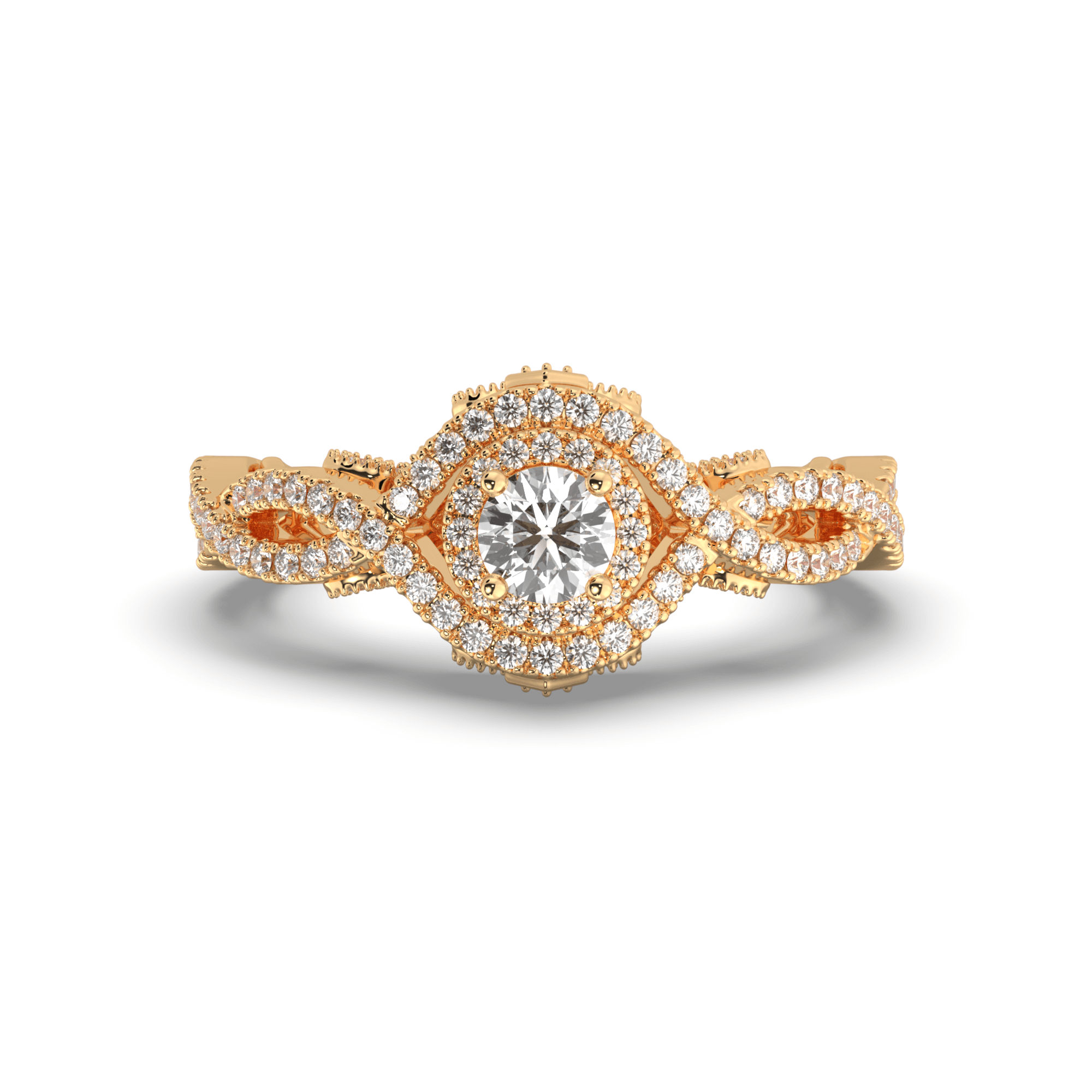 Infinity Twist Engagement Ring