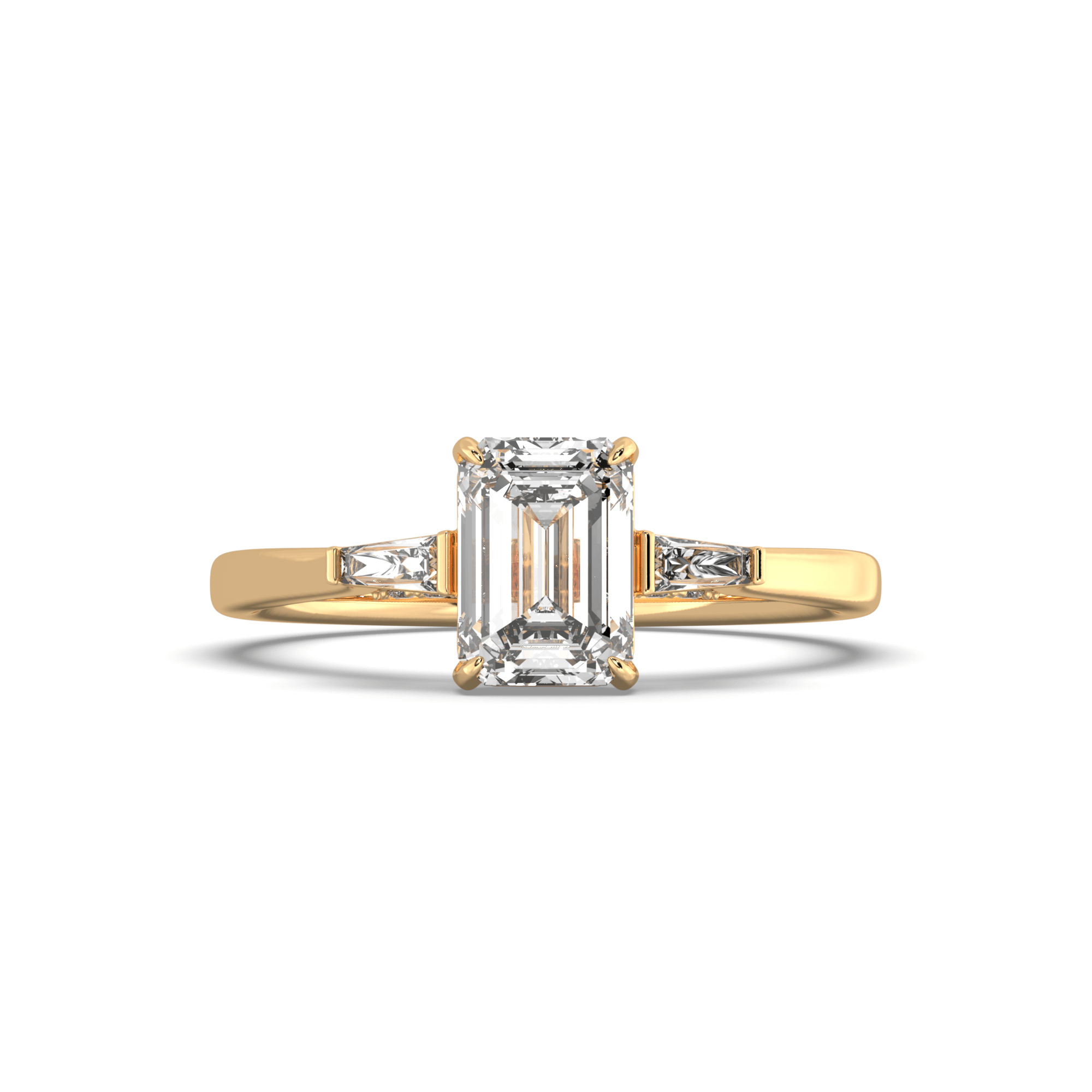 The Three Stone Emerald Engagement Ring