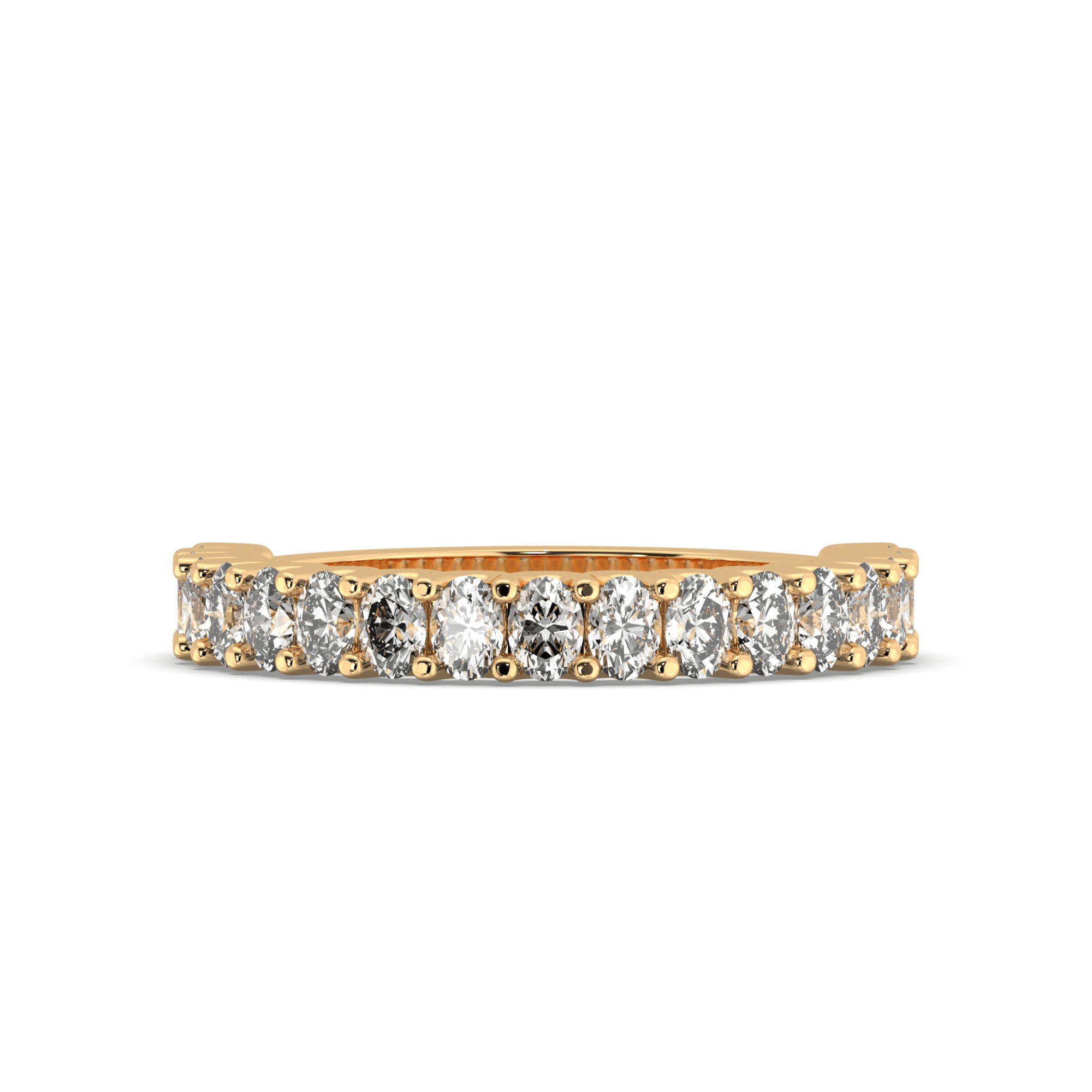 Oval Eternity Wedding Band