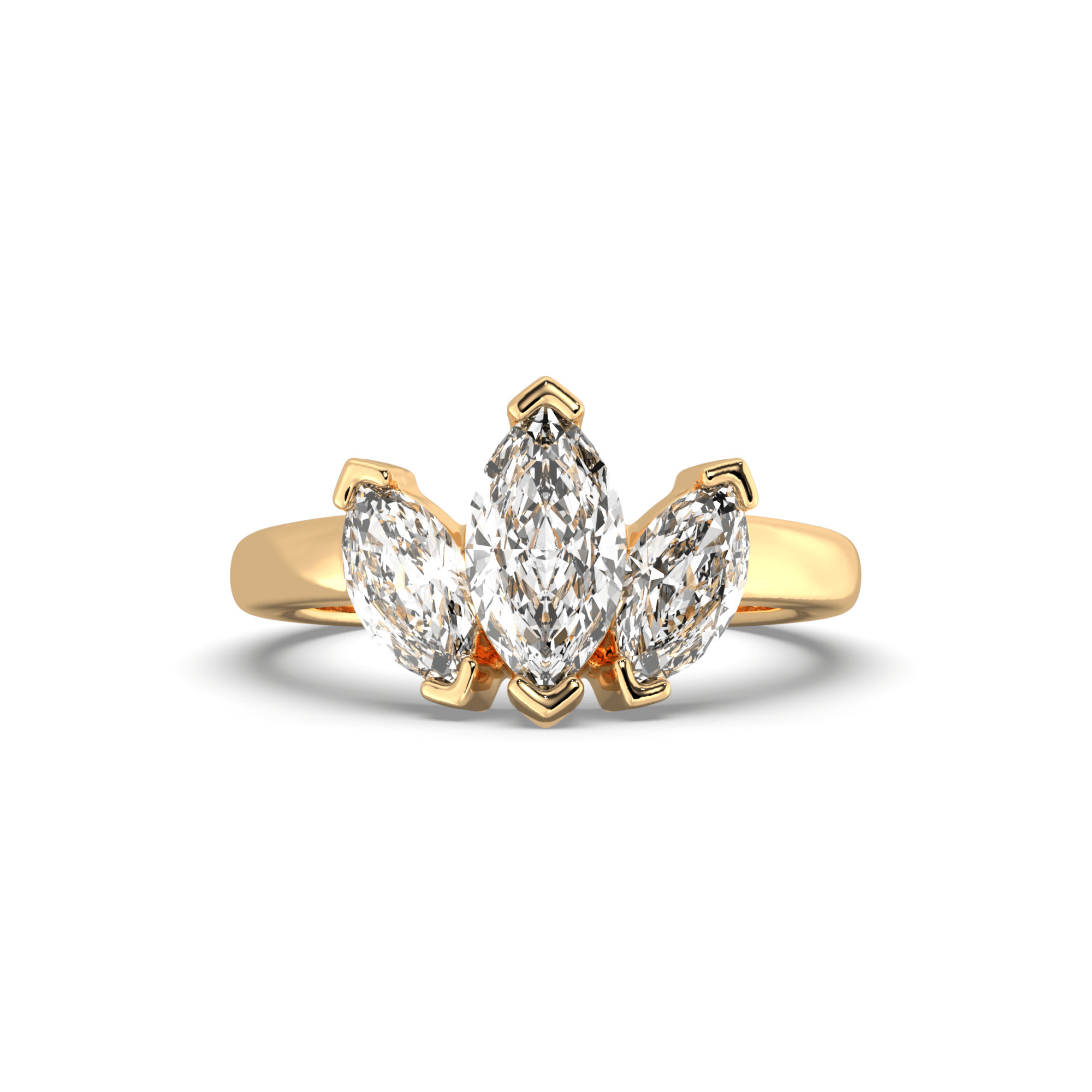 The Three Stone Marquise Engagement Ring