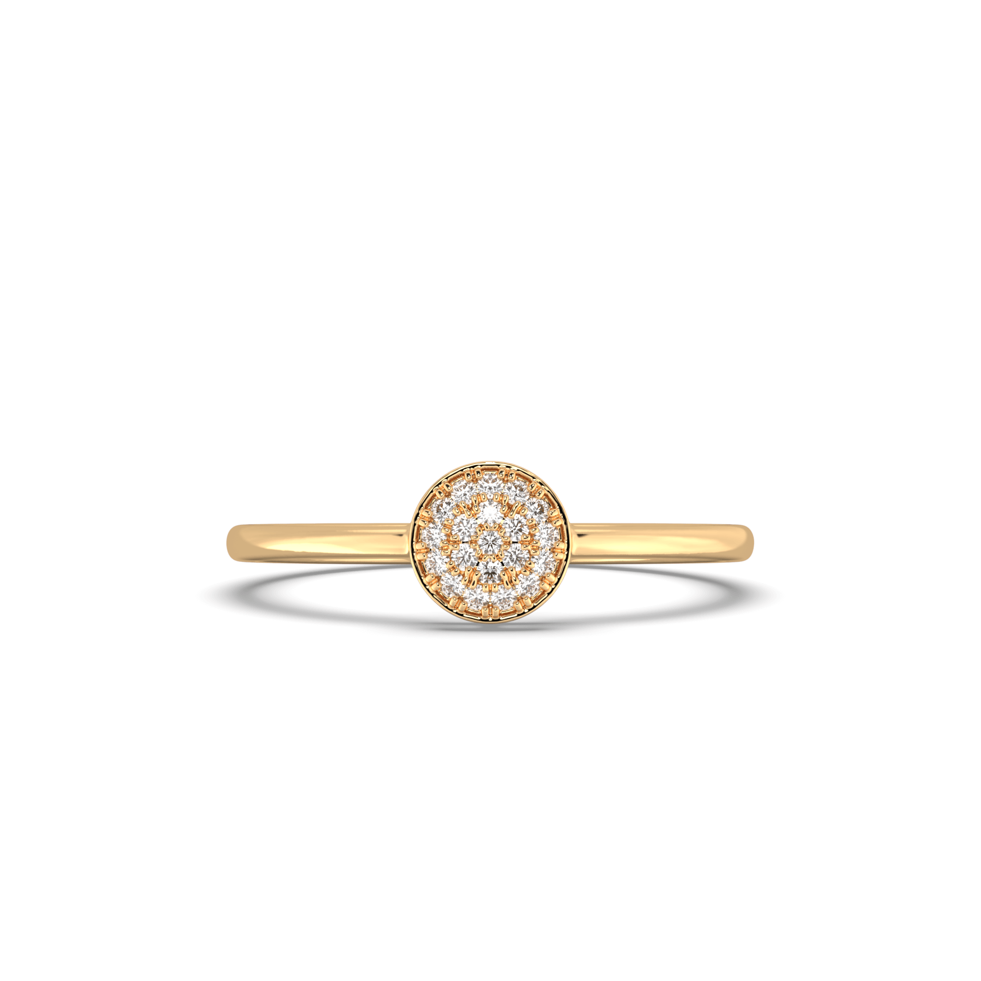 Round Diamond Ball Ring