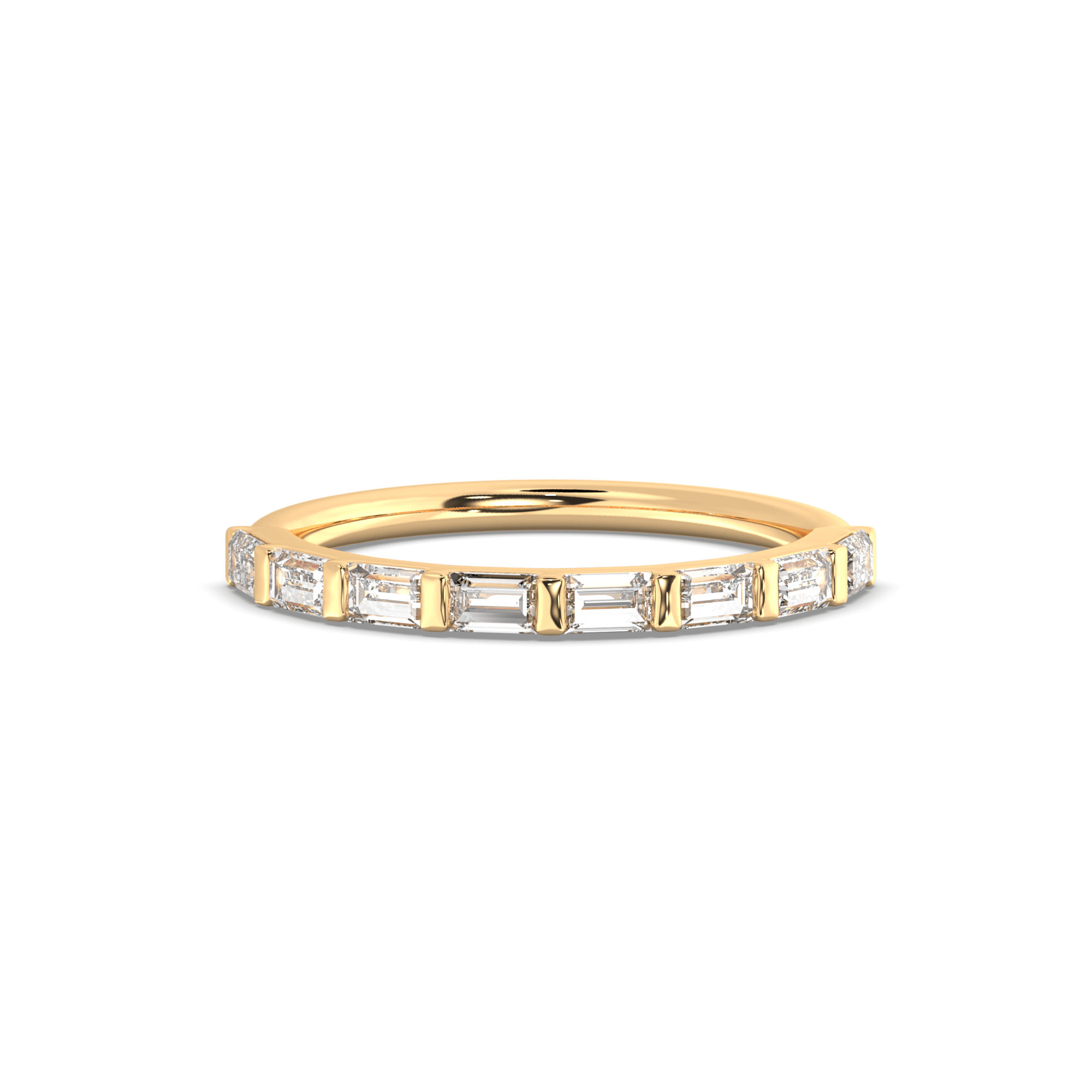 Bar Set Baguette Diamond Band