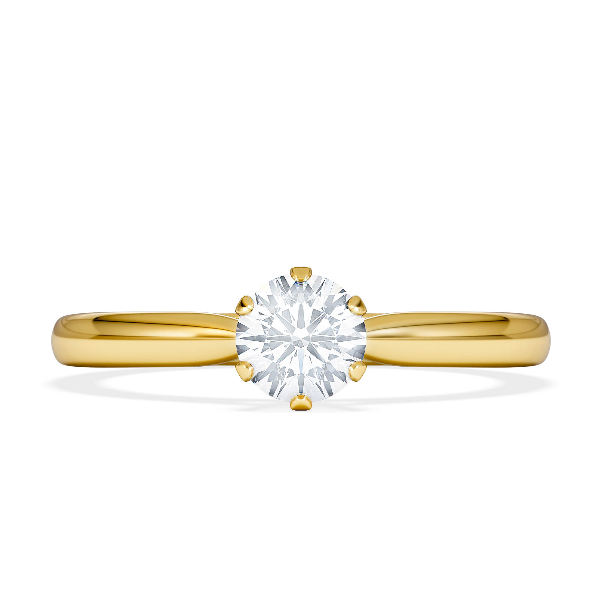 0.5CT  Solitaire Round Ring