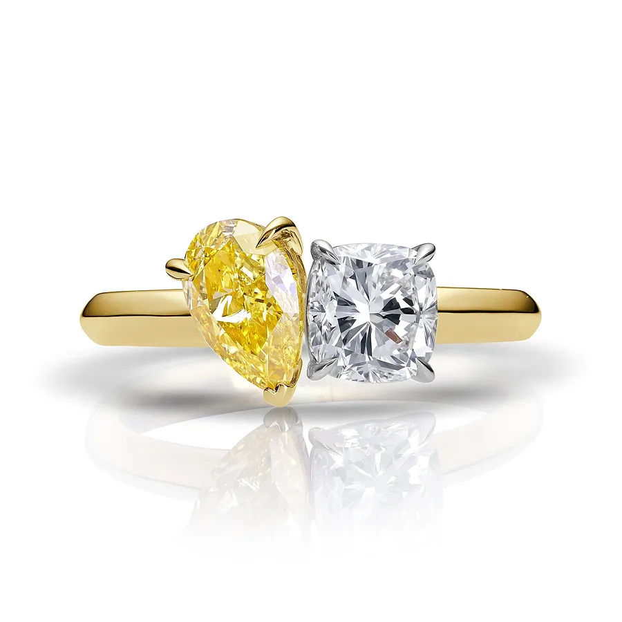 Fancy Yellow Diamond Engagement Ring