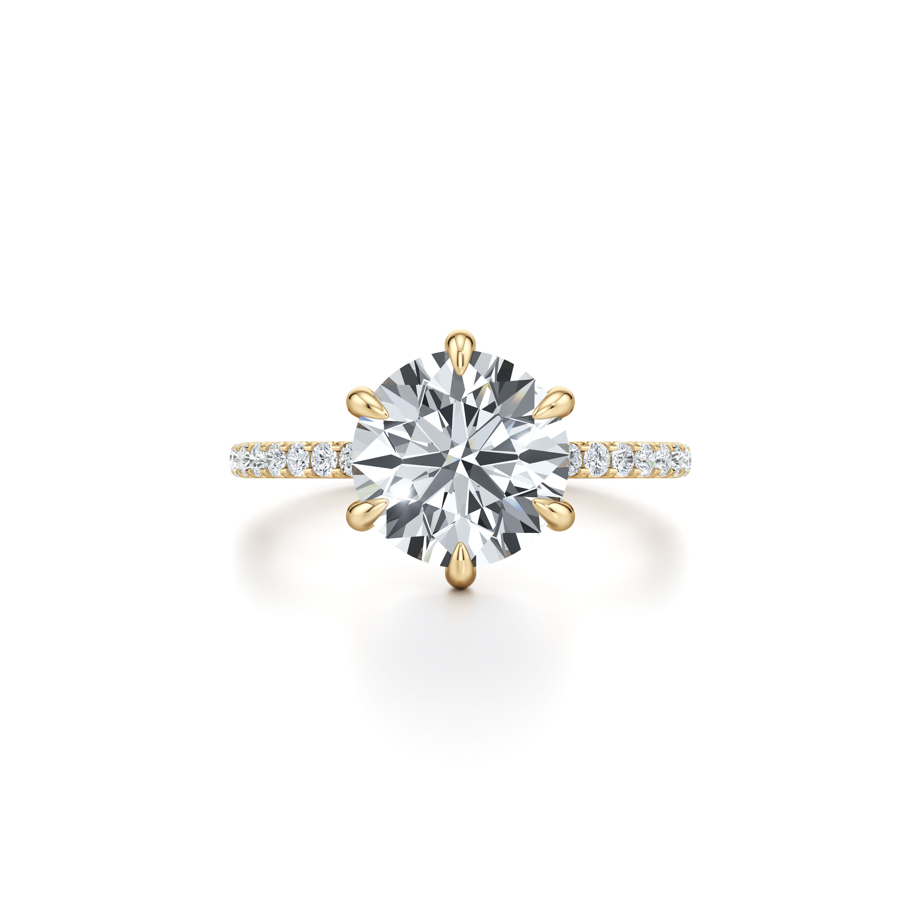 2.50CT Round Diamond Engagement Ring