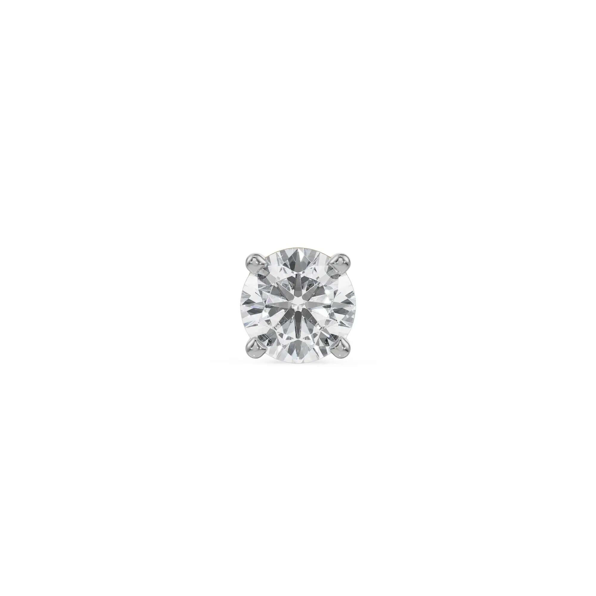 0.25 CT Jacob Round Cut Lab Diamond Men's Stud