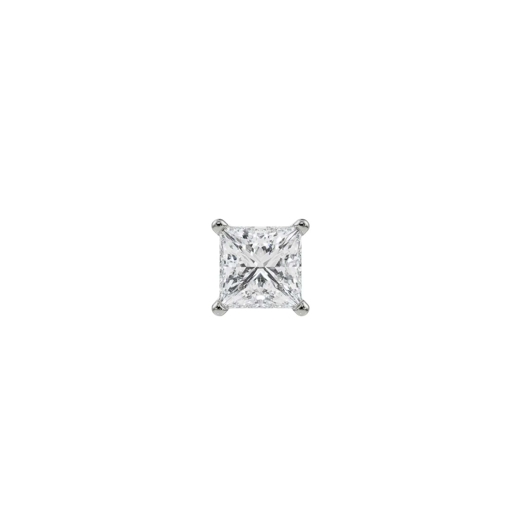 0.25 CT John Princess Cut Lab Diamond Men's Stud