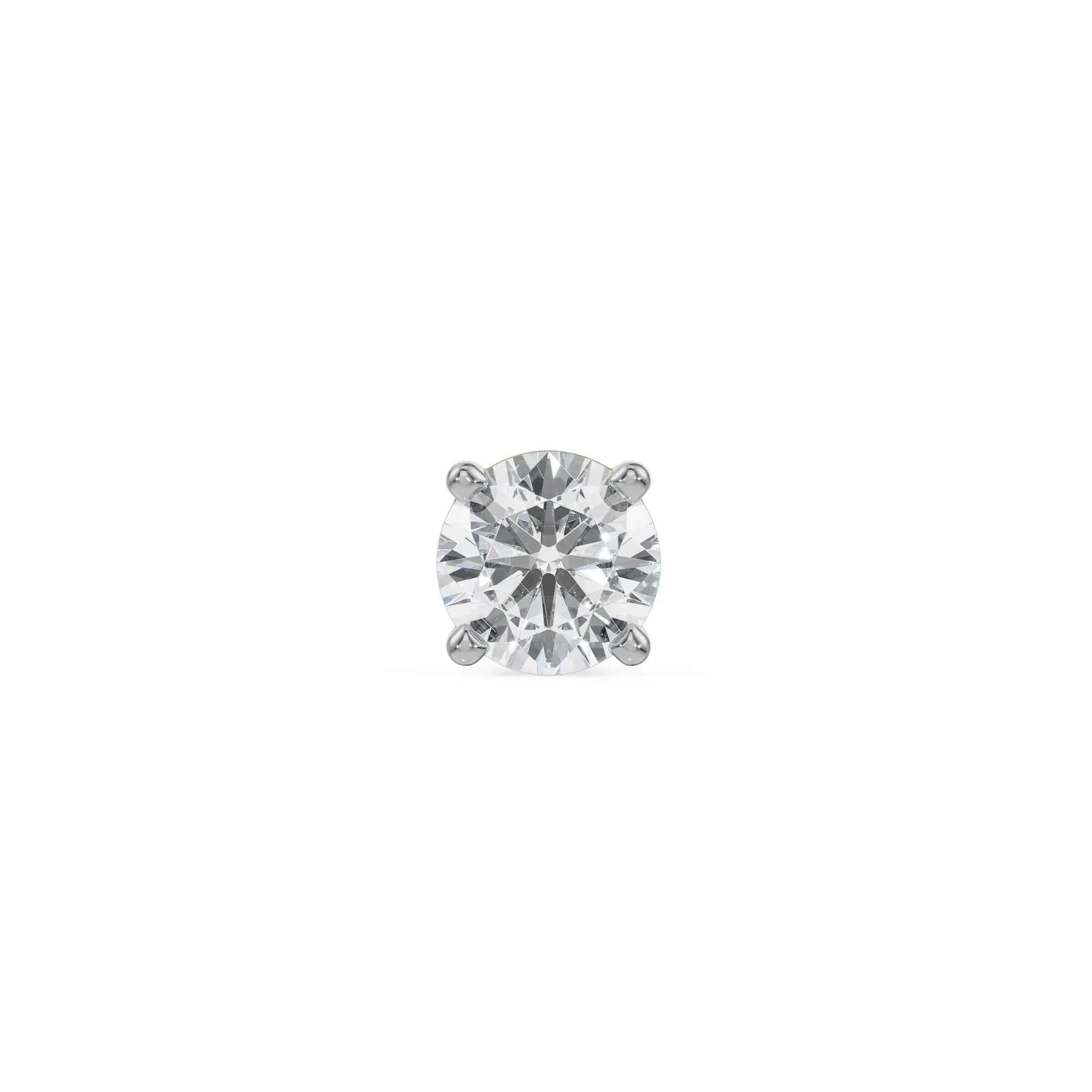 0.50 CT Kai Round Cut Lab Diamond Men's Stud