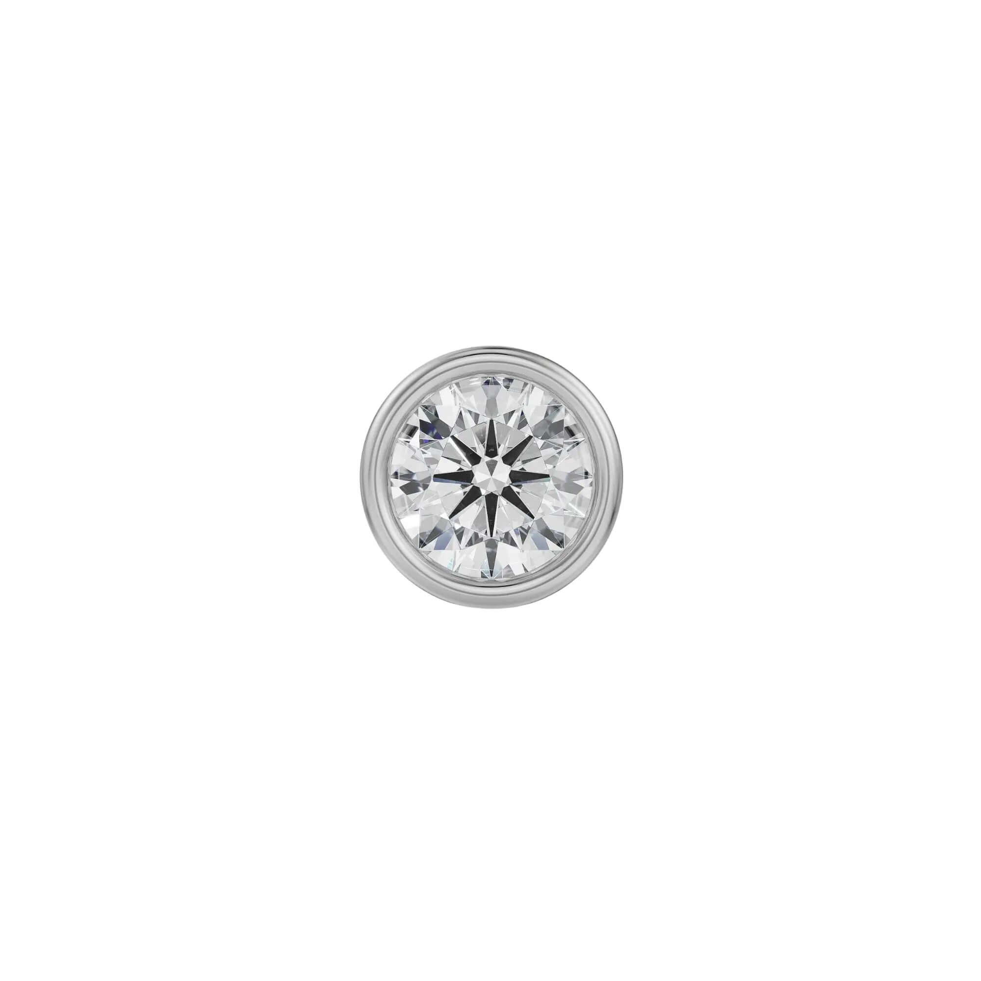 0.50 CT  Lewis Round Cut Lab Diamond Men's Stud