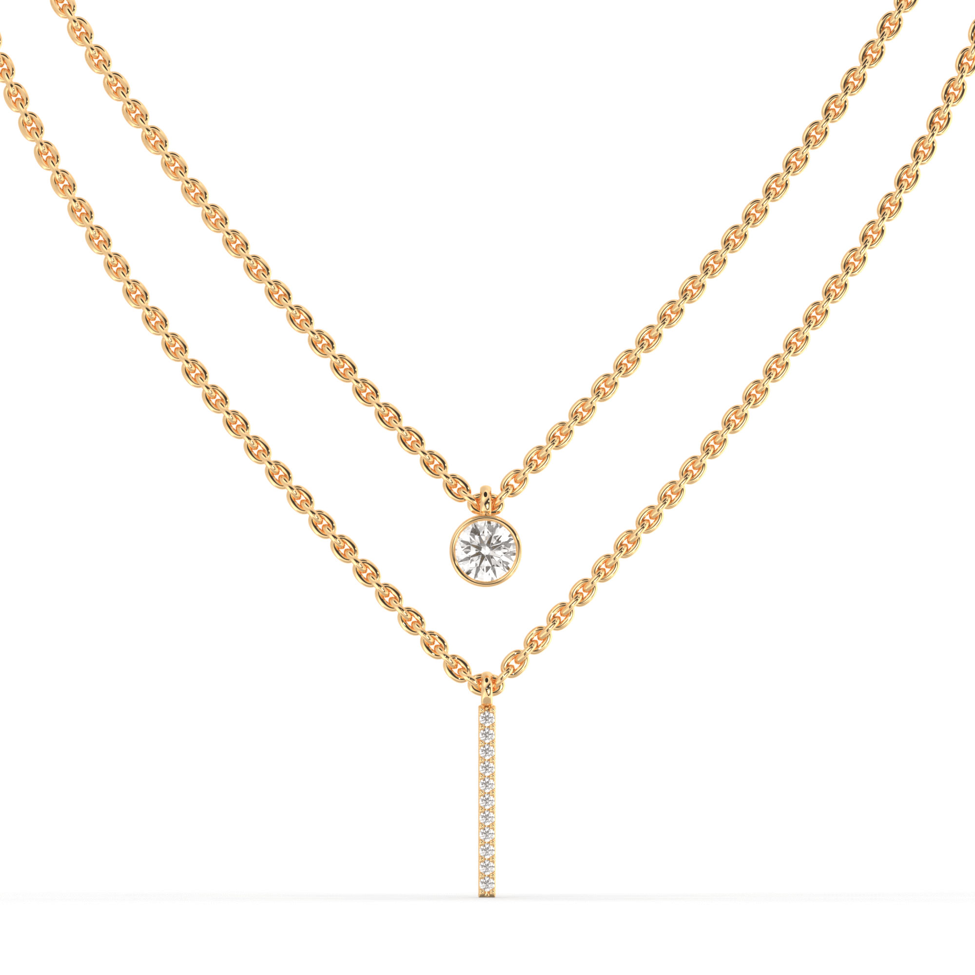  Kavya's Diamond Layered Necklace