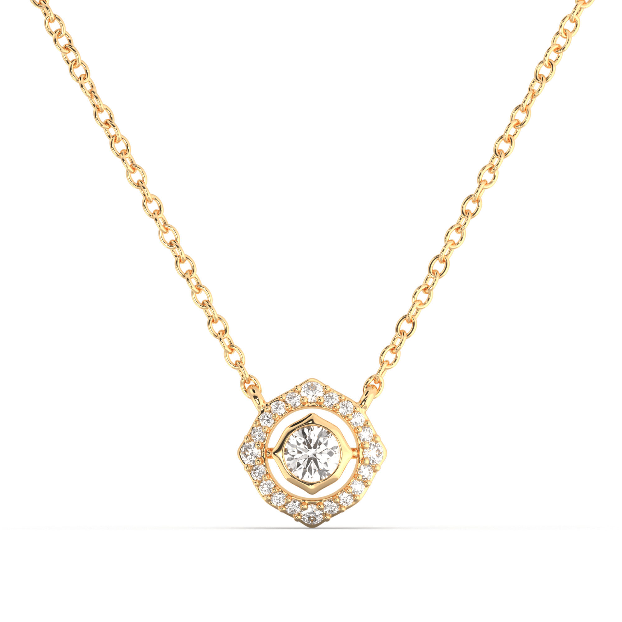 Emma's Solitaire Diamond Necklace