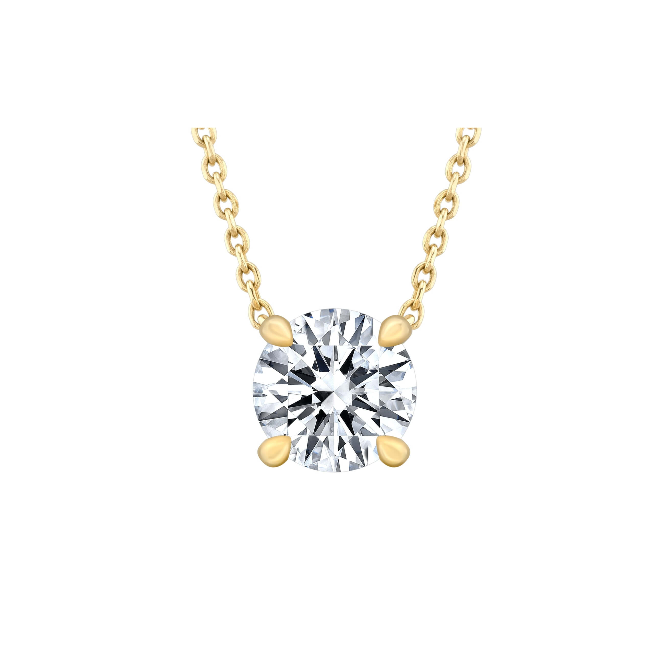 Tia's Solitaire Diamond Necklace