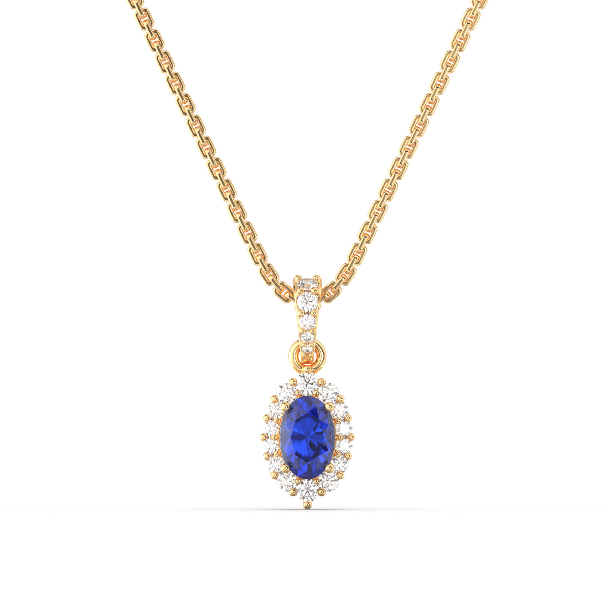 Ava's Sapphire Diamond  Pendant