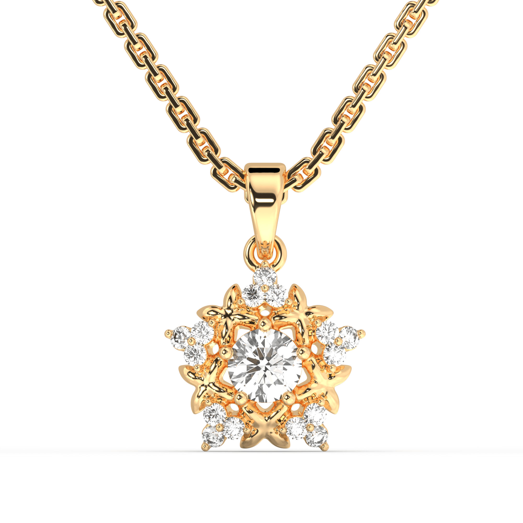 Gia's Blossom Diamond Pendant