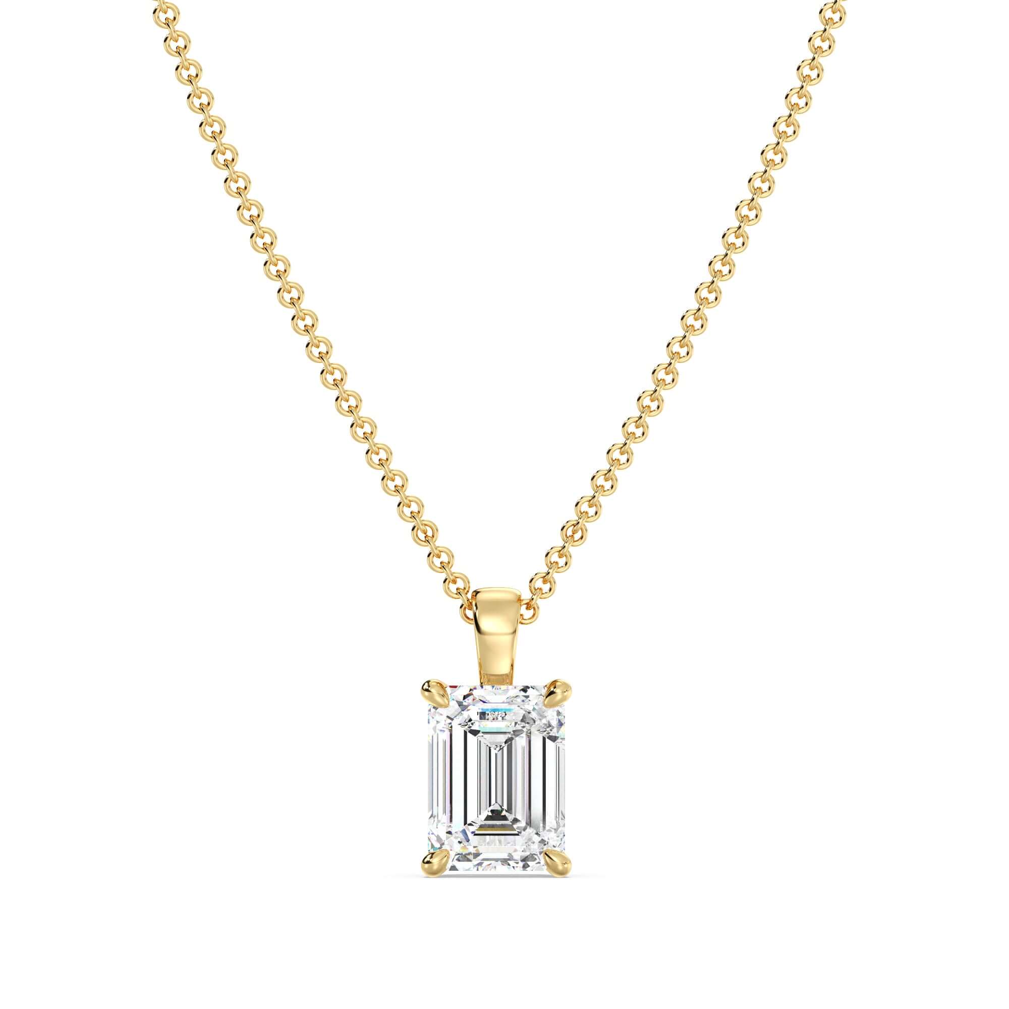 Liona's Emerald-Cut Solitaire Pendant