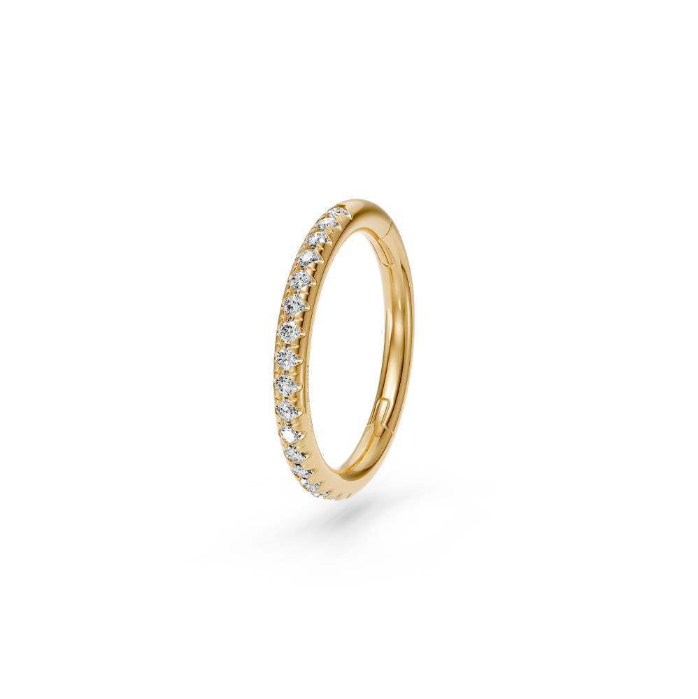 Hoop Diamond Piercing