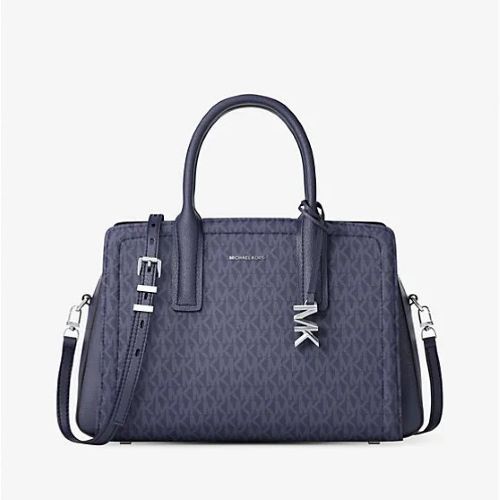 Rent-To-Own Michael Kors Laila Small Satchel - Dress Blues | Rent