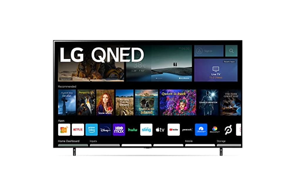 LG QNED80 Series 50-Inch Class QNED Mini-LED Smart TV 50QNED80UQA, 2022 - AI-Powered 4K TV, Alexa B