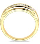 1/6 Ctw Round Diamond Women's Ring in 10K Yellow Gold - Size 5