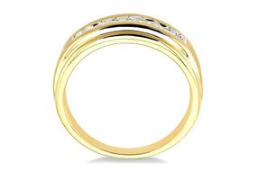 1/6 Ctw Round Diamond Women's Ring in 10K Yellow Gold - Size 5