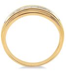 1/20 Ctw Round Cut Diamond Men's Ring in 10K Yellow Gold - Size 9