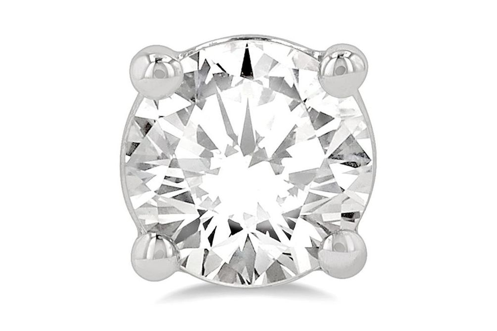 1 1/2 Ctw Round Cut Lab Grown Diamond Stud Earring in 10K White Gold