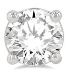 1 1/2 Ctw Round Cut Lab Grown Diamond Stud Earring in 10K White Gold