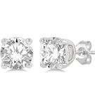 1 ctw Round Cut Lab Grown Diamond Stud Earring in 10K White Gold