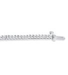 1 Ctw Round Cut Lab Grown Diamond Tennis Bracelet in 10K White Gold