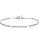 1 Ctw Round Cut Lab Grown Diamond Tennis Bracelet in 10K White Gold