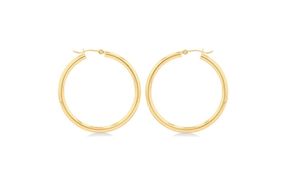 Hoop Earrings in 10K Yellow Gold