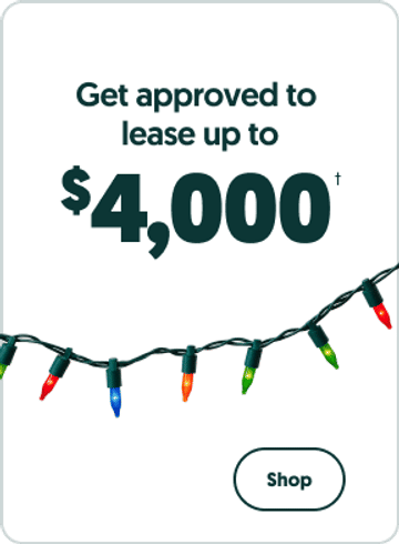 Get approved for up to $4,000 in shopping power