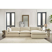 Benchcraft Elyza 3-Piece Sectional with Chaise-Linen