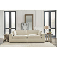 Benchcraft Elyza 2-Piece Sectional Loveseat-Linen