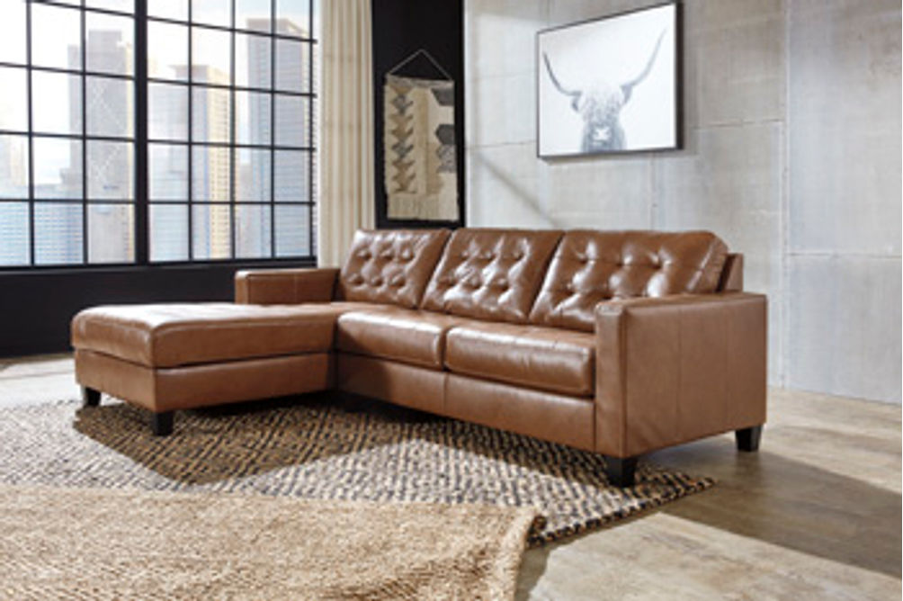 Signature Design by Ashley Baskove 2-Piece Sectional with Chaise-Auburn