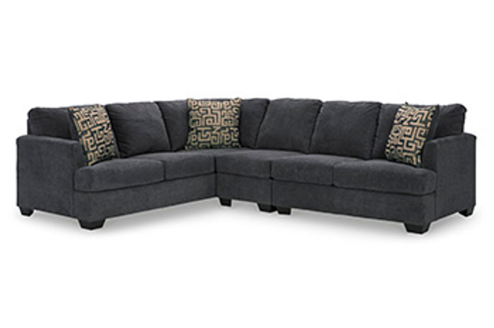 Signature Design by Ashley Ambrielle 3-Piece Sectional-Gunmetal