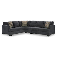 Signature Design by Ashley Ambrielle 3-Piece Sectional-Gunmetal