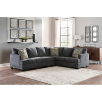 Signature Design by Ashley Ambrielle 3-Piece Sectional-Gunmetal