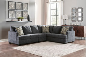 Signature Design by Ashley Ambrielle 3-Piece Sectional-Gunmetal