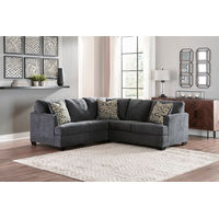 Signature Design by Ashley Ambrielle 2-Piece Sectional-Gunmetal